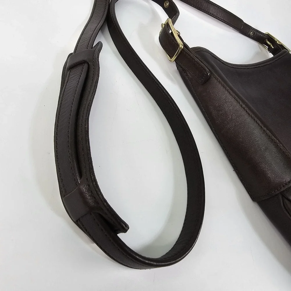 Vintage COACH 9204 Leather Crossbody Bag Made In USA Adjustable Belt Strap